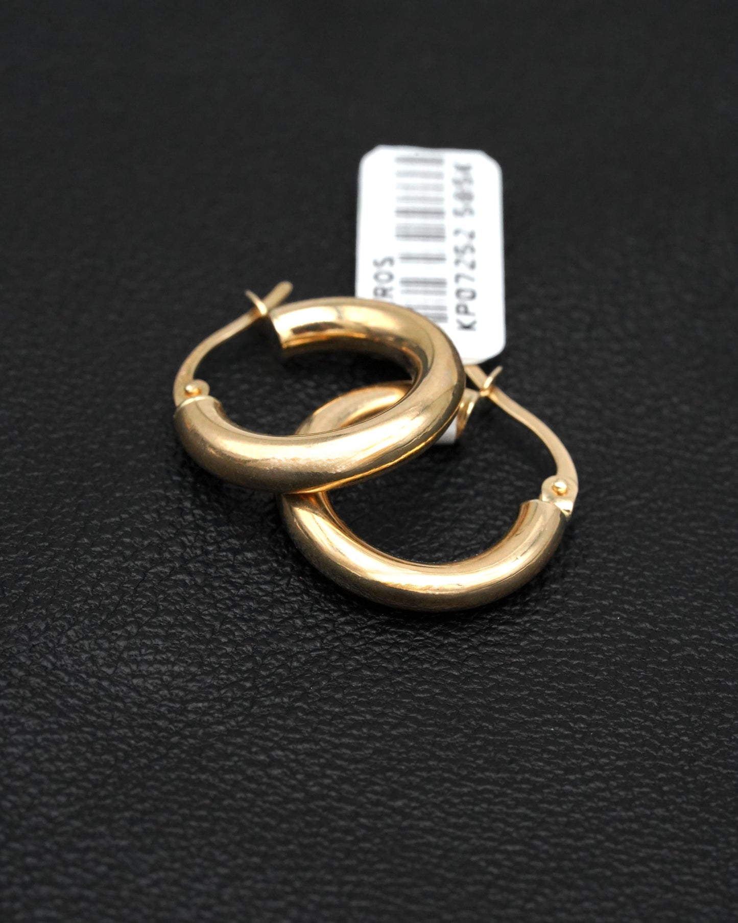 14 Ayar Altın Çift Halka Küpe 1.6cm