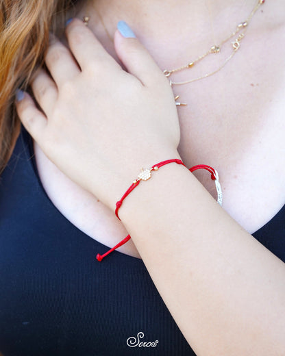 Gold Grape String Bracelet