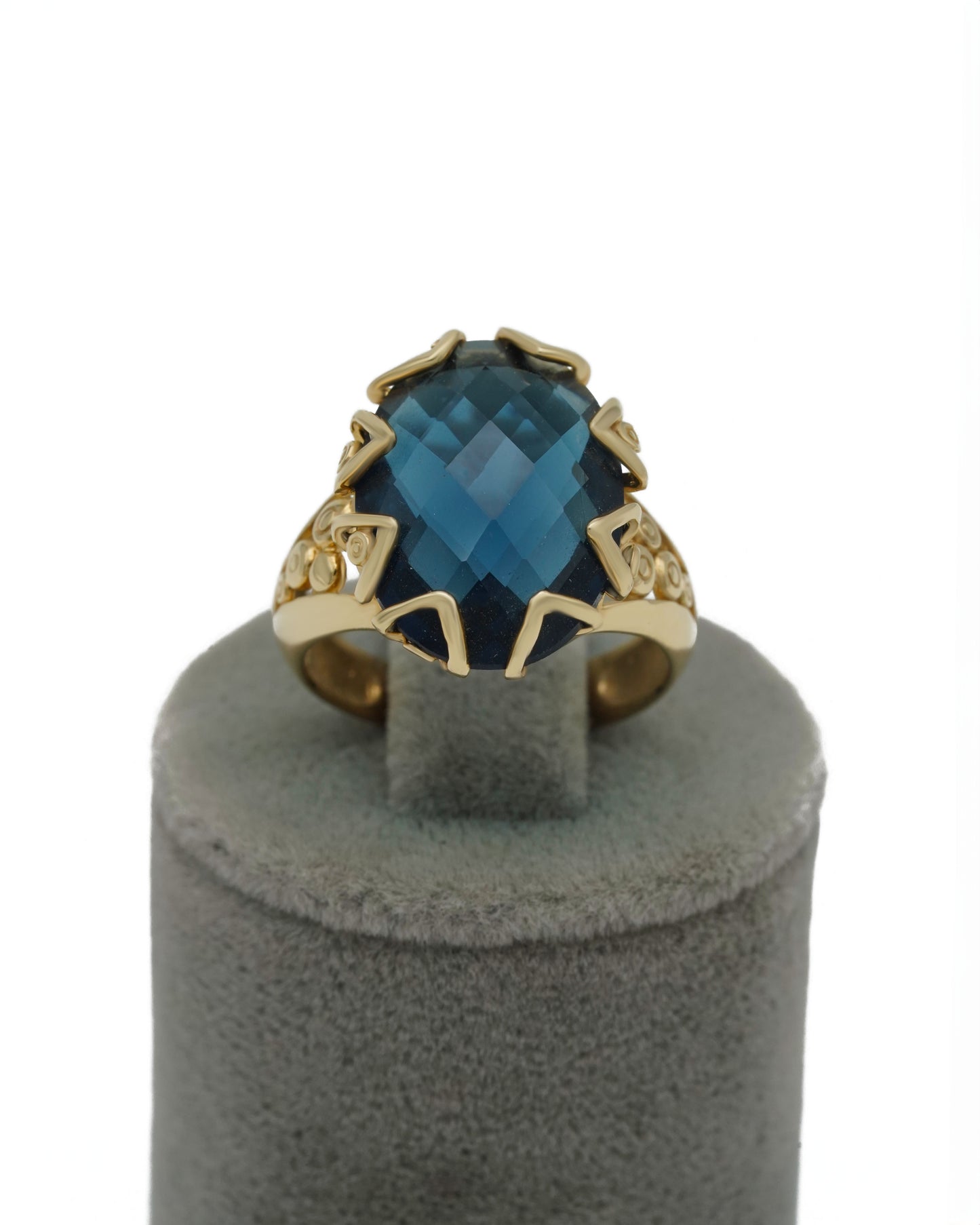 Blue Natural Stone Ring