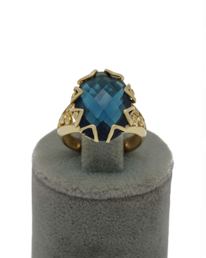 Blue Natural Stone Ring